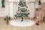 Christmas Tree Skirt White Polyester Tree Skirts for Xmas Decor, Party Fest Carousel 8