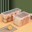 Food Storage Containers with Lids Bread Storage Box Transparent Large Plast Carousel 6