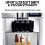 Benchtop Soft Serve Ice Cream Machine 3 Flavours 2+Twist Frozen Yoghurt Acai ... Carousel 3