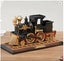 Locomotive Music Box Ornament Vintage Retro Train Model Home Decoration Gift Carousel 1
