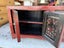 A Quality Solid Elm Carved Chinese Lacquered Low Cabinet Carousel 4