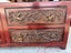 A Quality Solid Elm Carved Chinese Lacquered Low Cabinet Carousel 8
