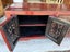 A Quality Solid Elm Carved Chinese Lacquered Low Cabinet Carousel 9