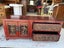 A Quality Solid Elm Carved Chinese Lacquered Low Cabinet Carousel 13