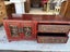 A Quality Solid Elm Carved Chinese Lacquered Low Cabinet Carousel 14