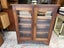 A Vintage Solid Teak Glass Fronted Bookcase or Display Case Carousel 2