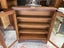 A Vintage Solid Teak Glass Fronted Bookcase or Display Case Carousel 14