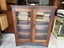 A Vintage Solid Teak Glass Fronted Bookcase or Display Case Carousel 15