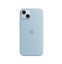 Apple iPhone 15 Plus Silicone Case with MagSafe - Light Blue Soft Touch Finish Carousel 1