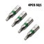 4 Pcs SQ1 25mm Screwdriver Bits Magnetic Square Head 6.35mm Hex Shank Carousel 1