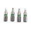 4 Pcs SQ1 25mm Screwdriver Bits Magnetic Square Head 6.35mm Hex Shank Carousel 9