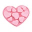 Pink Baking Mould English Heart Shaped Chocolate Baking Pan Valentine's Day Carousel 2