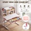 Children Desk Chair Set School Student Study Table Carousel 3