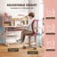 Children Desk Chair Set School Student Study Table Carousel 4