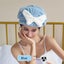 Microfiber Hair Drying Towels, Super Absorbent Turban Hair Towel Cap, Quick Carousel 3