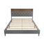 LED Bed Frame with Storage Headboard Queen Size Platform Mattress Base Wooden Carousel 7