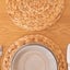 4Pcs Round Woven Placemats, Water Hyacinth Place Mats, Braided Straw Table Mats Carousel 4