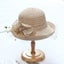 Women Vintage Bow Roll Brim Cloche Hat for Derby Day, Church, Wedding, Part Carousel 1