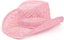 Straw Pink Cowgirl Hat for Women, Shapeable, Spring and Summer Pink Cowboy Carousel 5