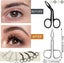 6 Pieces Scissors Shaped Eyebrow Tweezers Flat Tip Tweezers Hair Plucker an Carousel 3
