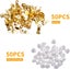 50pcs Round Flat Back Tray Earring Clips Non Pierced Earring Components and Carousel 2