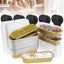 150Pcs Mini Loaf Pans with Lids and Spoons 200ml Non-Stick Aluminum Foil Lo Carousel 3
