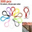 300PCS Multicolor Lobster Clasp Keychain Lanyard Clips Plastic Lobster Claw Carousel 2