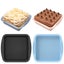 Silicone Square Cake Pan - Non-Stick,Easy Release,Heat Resistant for Baking Carousel 8