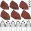 129Pcs Oscillating Tool Detail Sanding Pads Kit, 6Pcs Finger Sanding Pads, Carousel 3