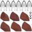 129Pcs Oscillating Tool Detail Sanding Pads Kit, 6Pcs Finger Sanding Pads, Carousel 10