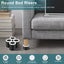 4Pcs Round Bed Risers Furniture Riser,Heavy Duty Furniture Risers Lifts Hei Carousel 4
