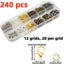 240 Pieces DIY Jewelry Making Kit, Equipped with Metal Lobster Clasps and O Carousel 1