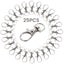25/50/75/100pcs Swivel Lobster Clasp Clips Hook Alloy Key Ring Split Keycha Carousel 6