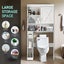Toilet Shelf Storage Cabinet Bathroom Organiser Carousel 4