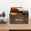 Mail Organizer Letter Sorter for Counter,Mail Holder Storage File Organizer Carousel 4