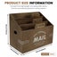 Mail Organizer Letter Sorter for Counter,Mail Holder Storage File Organizer Carousel 10