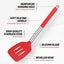 2 Pcs Silicone Spatula Set - BPA Free Stainless Steel & Silicone Spatulas H Carousel 3