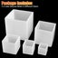 5pcs 5 Sizes Square Resin Molds, Cube Silicone Molds, Transparent Square Cu Carousel 6
