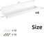 15"Acrylic Floating Wall Ledge Shelf,4 Pack Wall-Mounted Acrylic Shelves,Di Carousel 3