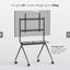 KONIC 50"-86" Heavy-Duty Mobile TV Cart Trolley Carousel 2