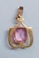 Stunning Antique 9ct Gold Pink Gem Pendant Carousel 3