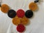 1940s Vintage Dark Green, Honey Amber & Red Tested BAKELITE Discs Necklace, 58cm Carousel 6