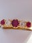Beautiful Ruby and Diamond 5 stone ring Carousel 9