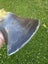Vintage 4lb “KNOTKLIPPER WARRANTED” double bit axe head (MANN Lewiston p.a.) Carousel 10