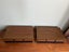 Vintage Faux Wood Grain Audio Tape storage x 2 Carousel 7