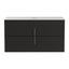 Cefito Vanity Unit 900Mm Bathroom Cabinet Storage Wall Hung Black Timber Front Carousel 3