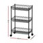 Artiss 3 Tier Shelving Unit Adjustable Garage Storage Kitchen Rack With Wheels Carousel 2
