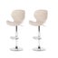 Artiss 2X Bar Stools Kitchen Swivel Gas Lift Counter Chair Wing Pe Rattan Beige Carousel 1
