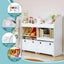 Keezi 3 Tiers Kids Bookshelf Storage Children Bookcase Toy Box Organiser Display Carousel 6