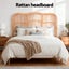 Artiss Bed Headboard Double Bedhead Rattan Nero Pine Carousel 4